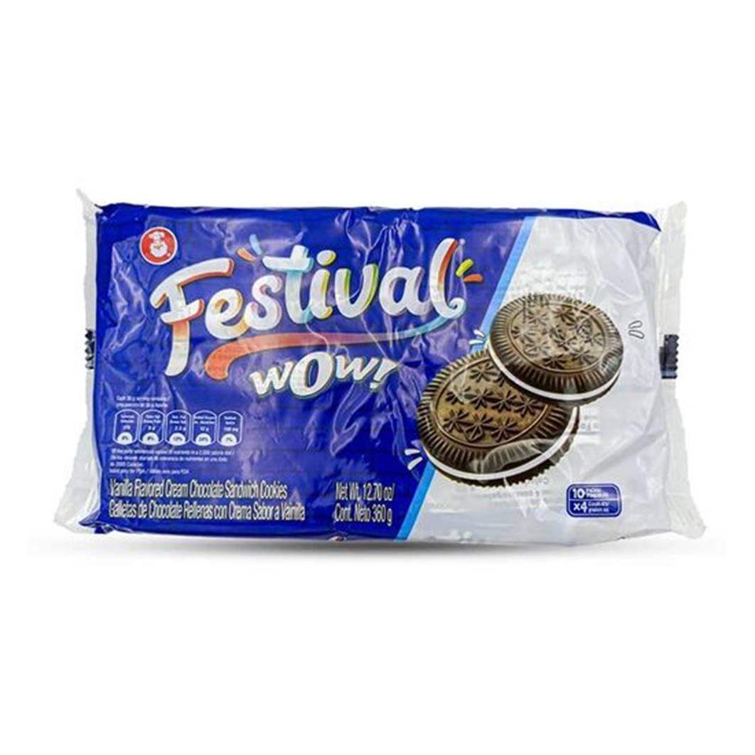 Galletas de Chocolate Festival Wow (12u 340g)