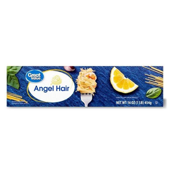 Pasta Cabello de Ángel Great Value (454g)