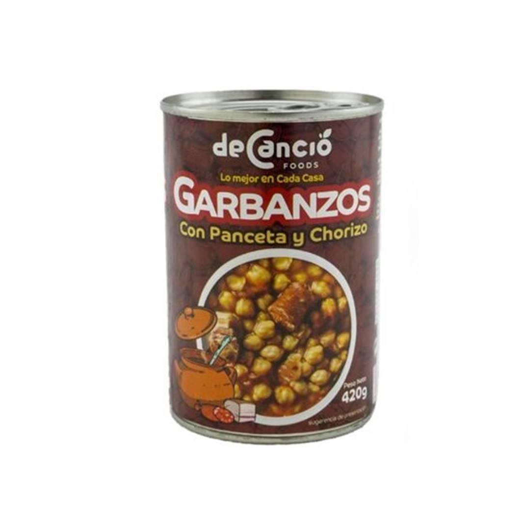 Garbanzos con Panceta y Chorizo deCancio Foods (420g)