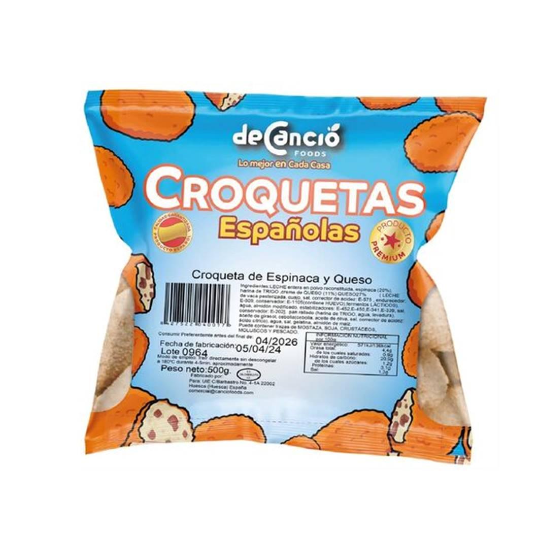Croquetas de Espinaca y Queso deCancio Foods (500g)